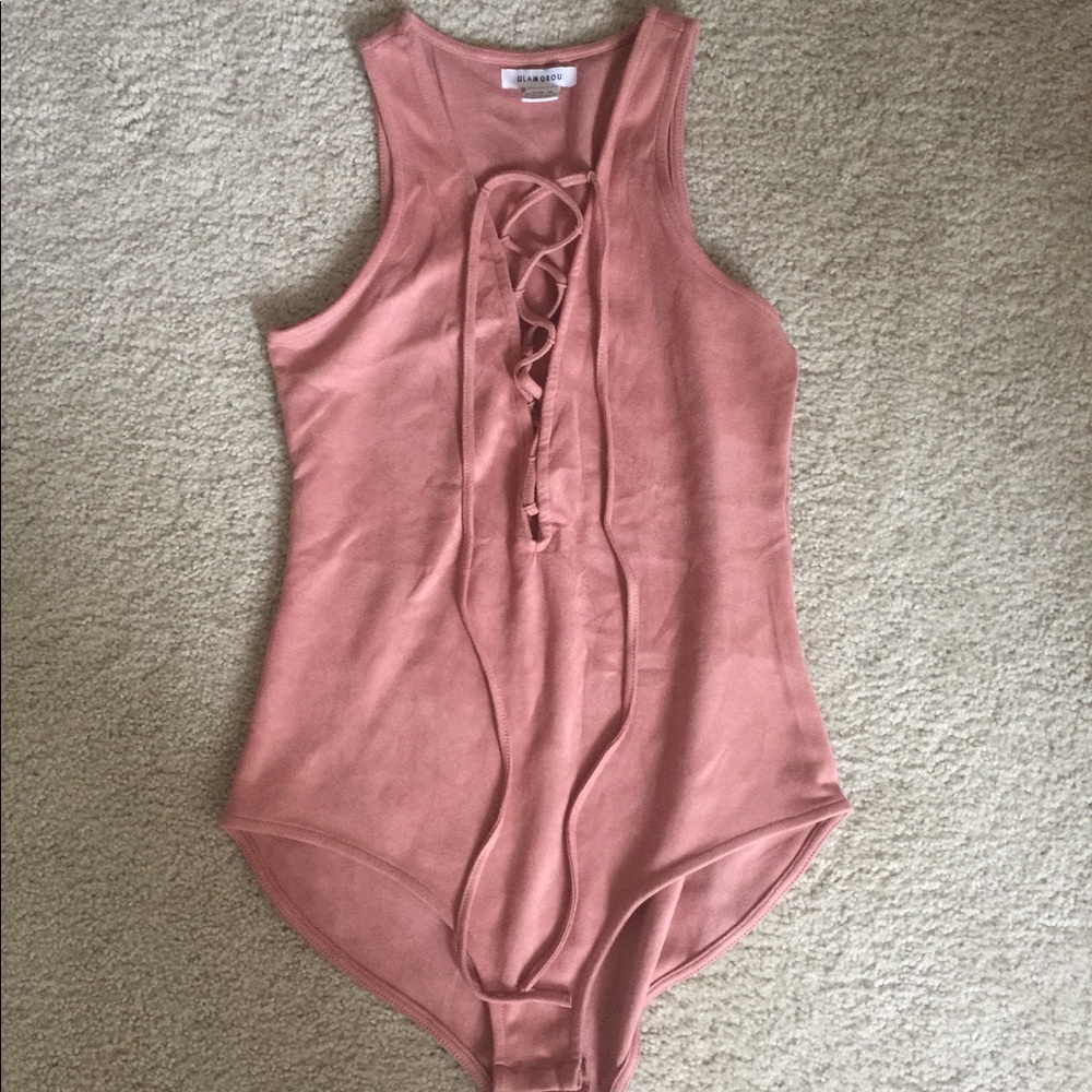 Lace up bodysuit